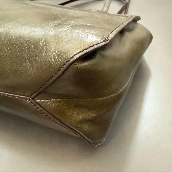 Hobo Friar Shoulder Bag - Olive Green Handbag Purse - Picture 6 of 9